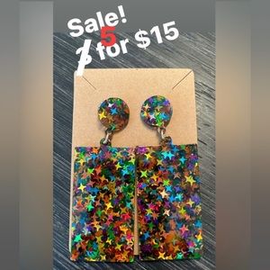 Star sparkle earrings!